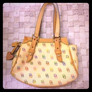 Dooney & Bourke Cream Leather Bag