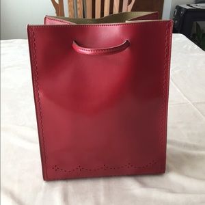 Red Backpack Purse