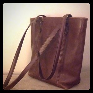 Coach Brown Leather Tote Bag