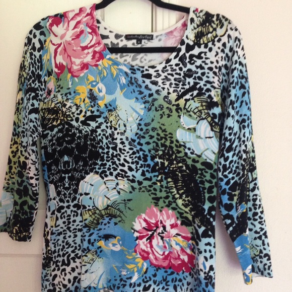 Cheetah print sweater