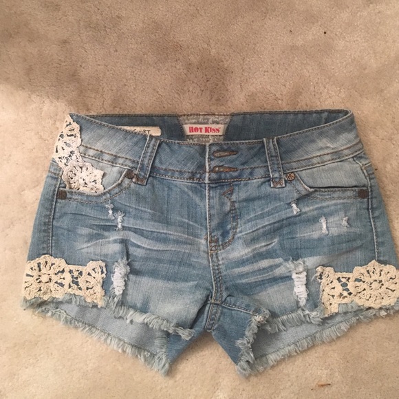 Denim shorts