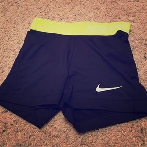 Black Nike Pro shorts