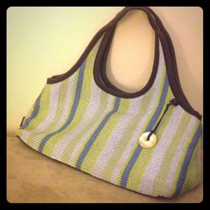 Sak Striped Crochet Bag