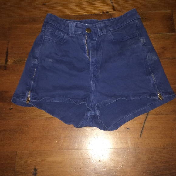 american apparel navy shorts