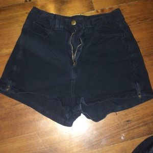 american apparel black shorts