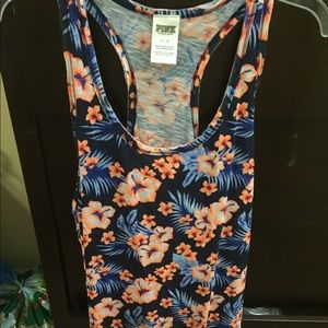 NWOT Pink by VS floral razorback