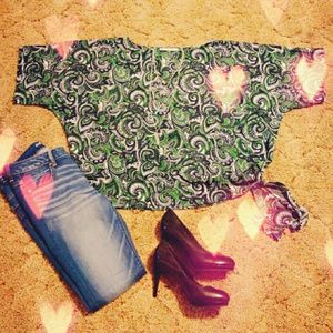 Michael Kors batwing style sleeve blouse