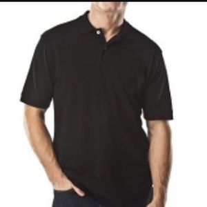 Men's black polo