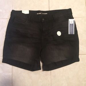 Black Jean Shorts
