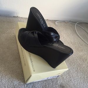 Brand new - Cathy Jean  black wedges