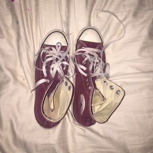 Burgundy Converse