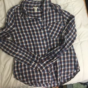 Blue maroon flannel from F21