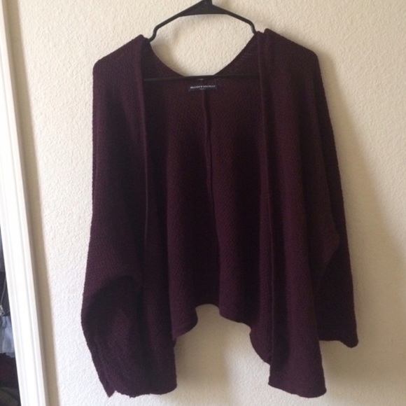 caroline maroon cardigan from brandy