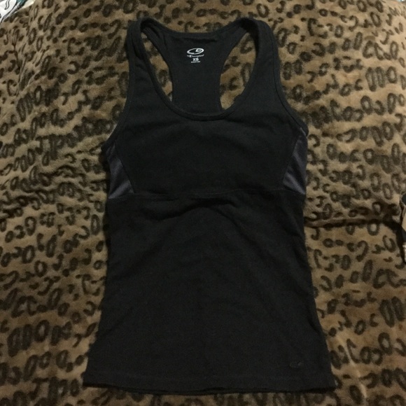 Champion Tops Blackgrey Champion Workout Tank W Shelf Bra Poshmark