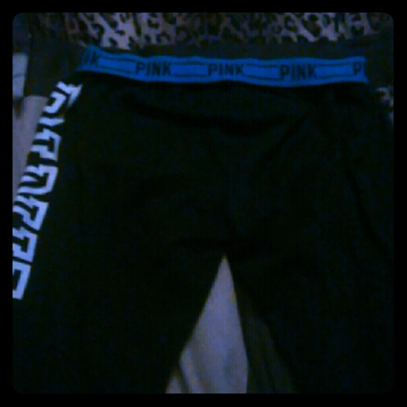 Pink foldover capris