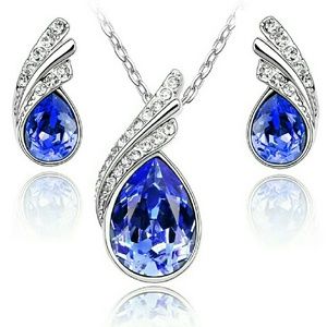 SALE!! AustriaCrystal Water Drop Jewelry Set