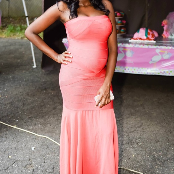 Maxi bandage dress