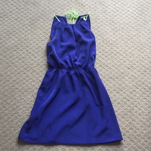 Royal blue halter sundress