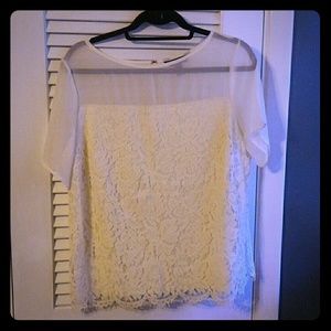Banana republic lace shirt