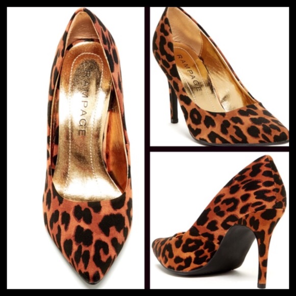 Leopard Print Pump High Heels - Picture 2 of 4