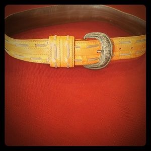 Vintage western style leather belt