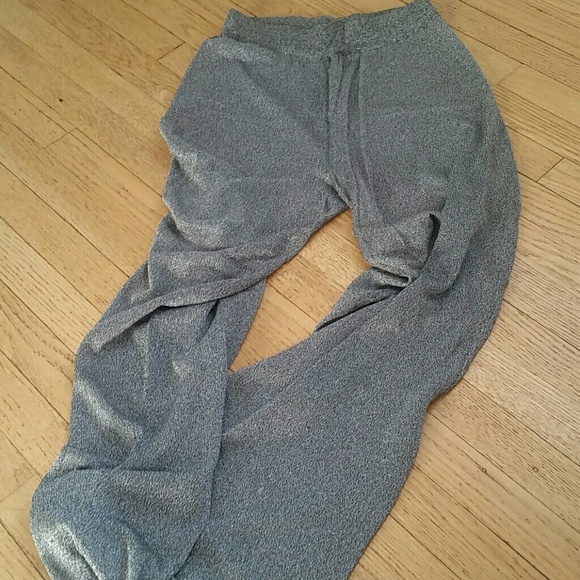 *Sparkly silver lounge/evening pants