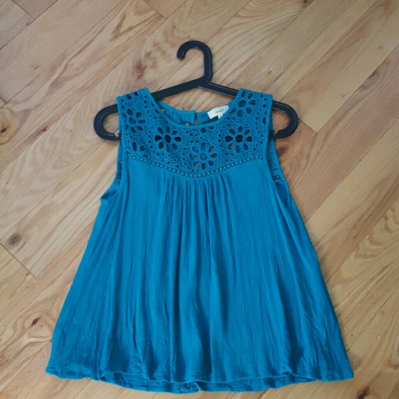 Teal tank top