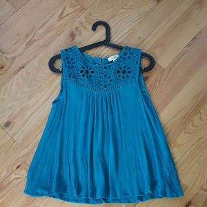 Teal tank top