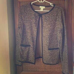 Brown and black sweater