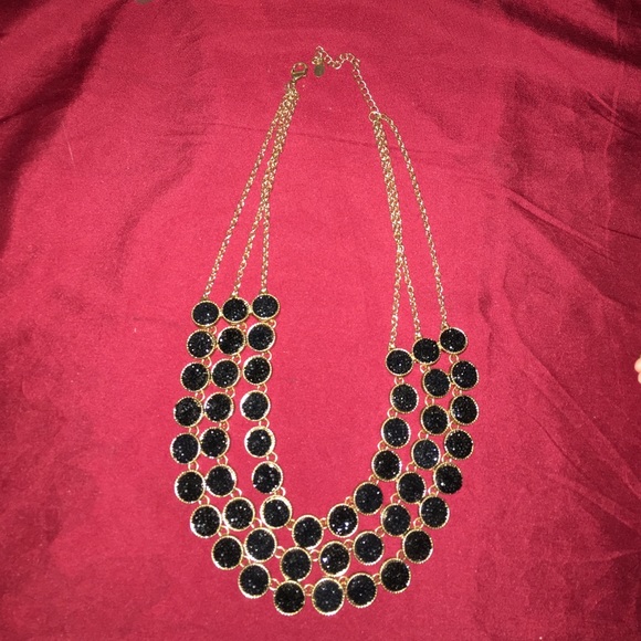 Black and gold necklace from Bebe