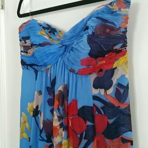 Anthropoligie - Blue floral dress - sz 12
