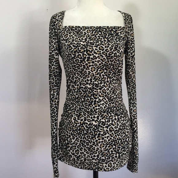 Ann Taylor Tops - Ann Taylor Squareneck Leopard Top- XS. NWOT