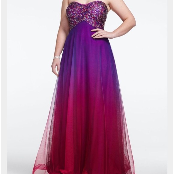 Dresses & Skirts - Ombre Prom Dress! Davids Bridal!