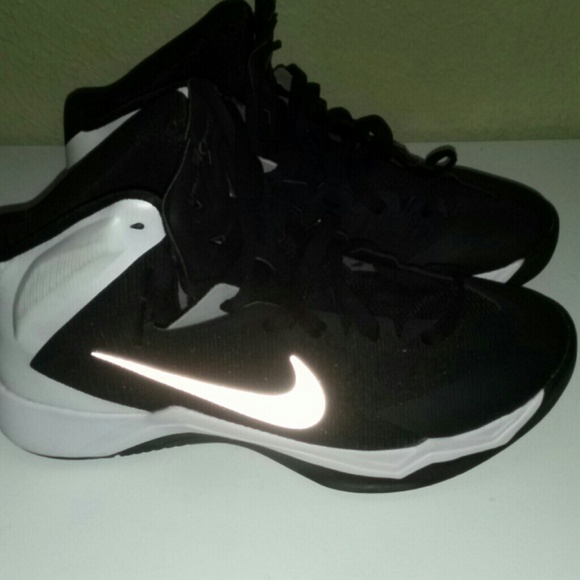 Black and white Nike shoes