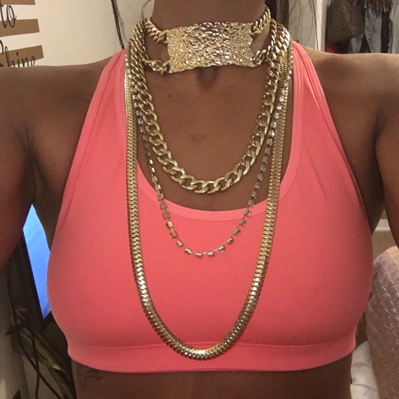 Gold 3 layer necklace