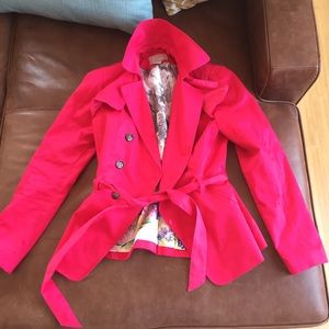 H&M hot pink jacket
