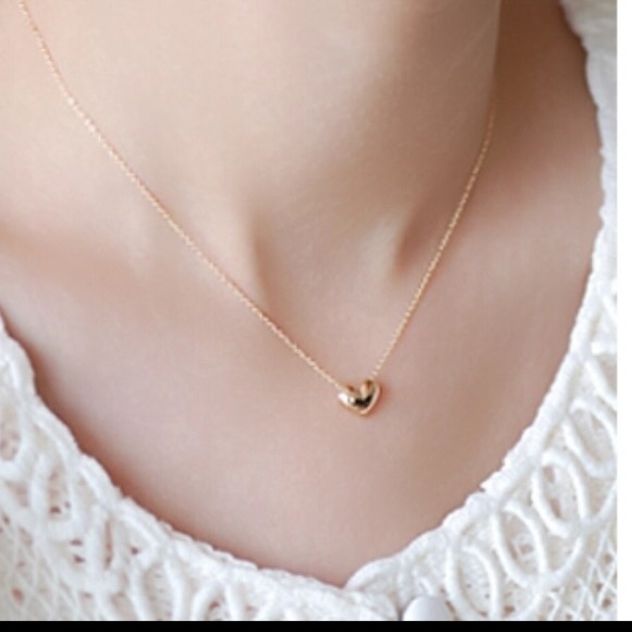 Golden Heart Necklace & Bangle Set  - Picture 2 of 3