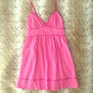 Forever 21 Pink Skinny Strap Mini Dress