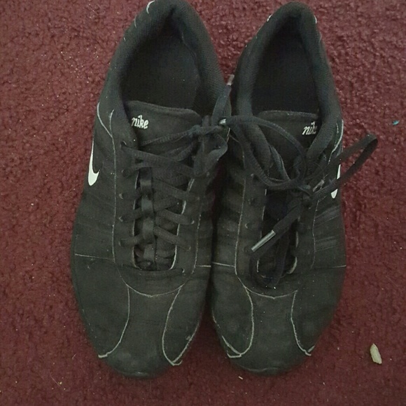 Nike track shoes.