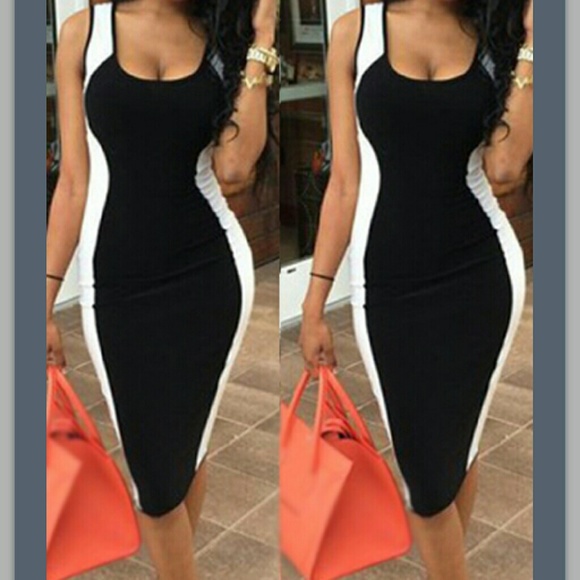 Black and white dress