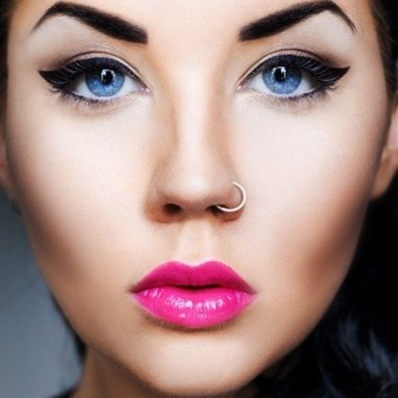 set of one faux nose hoop