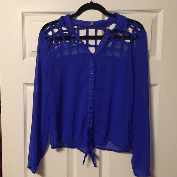 Long sleeved Blue shirt