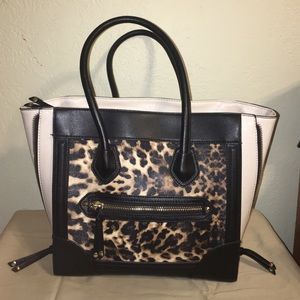 Aldo handbag cream/ black