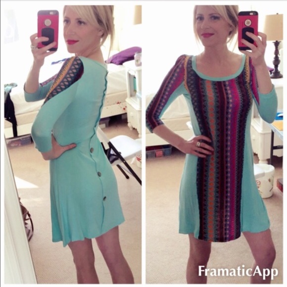 ❗1 MEDIUM LEFT - SPRING KNIT BUTTON BACK DRESS - Picture 4 of 4
