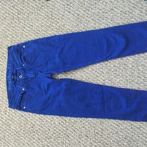 Blue Levi's Capital E low skinny jeans