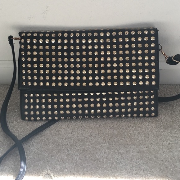 Studded cross body.