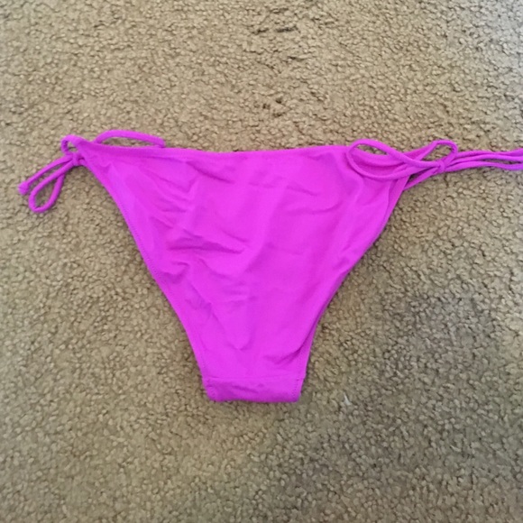 Purple VS side tie bikini bottoms - Picture 2 of 3