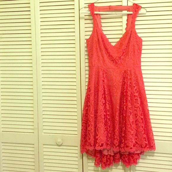 Hi-Low Lace Dress