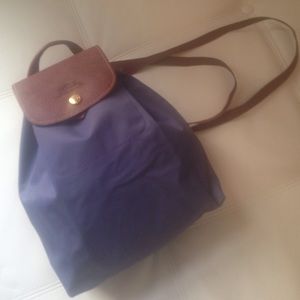 Longchamp Le Pliage Backpack in Amethyst