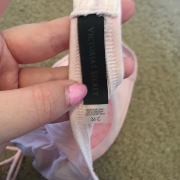 Pink bandeau with halter strap VS bikini top - Picture 3 of 3